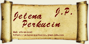 Jelena Perkučin vizit kartica